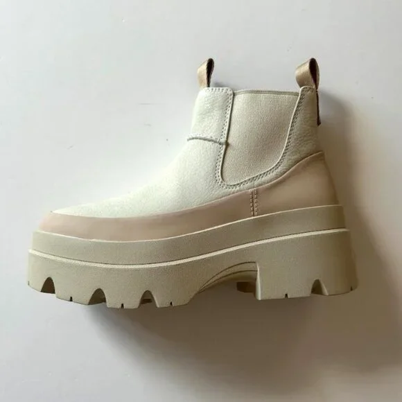 UGG Brisbane Waterproof Platform Chelsea Boot - Sea Salt 7 - Picture 8 of 11